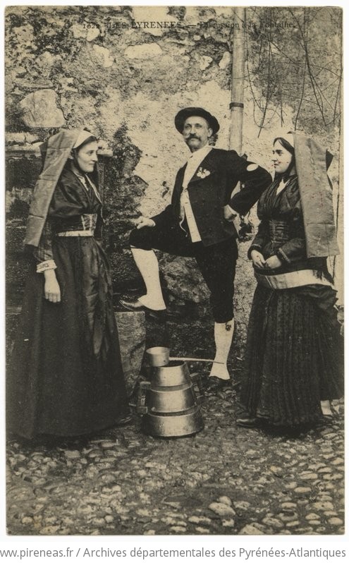 Les Pyrénées : Discussion à la Fontaine