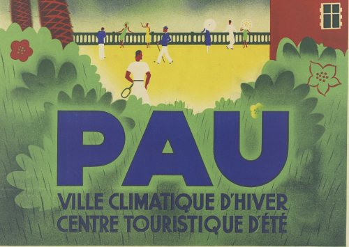 Détail de : Pau, ville climatique d'hier, centre touristique d'été ; vers 1935 ; Bibliothèque Patrimoniale de Pau, affiche publicitaire ; cote 240300