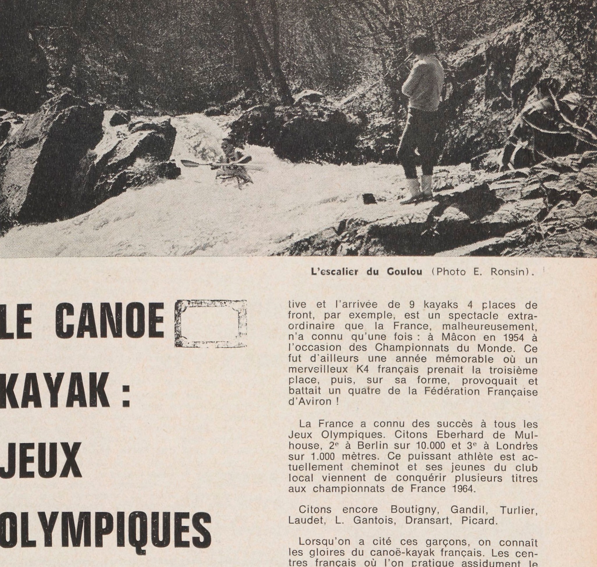 Canoë-kayak : les jeux olympiques