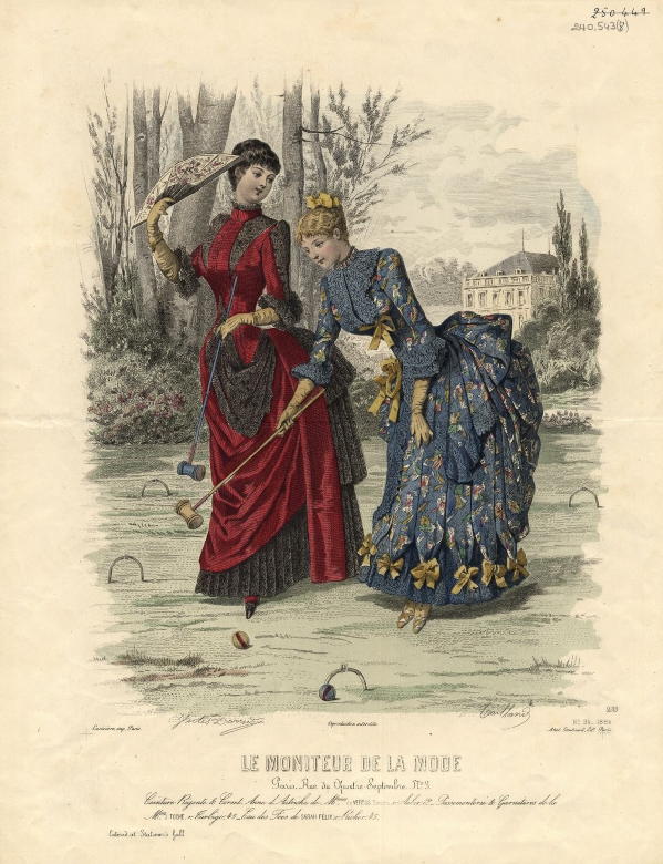 Gravure de mode : Le Moniteur de la mode, 1884