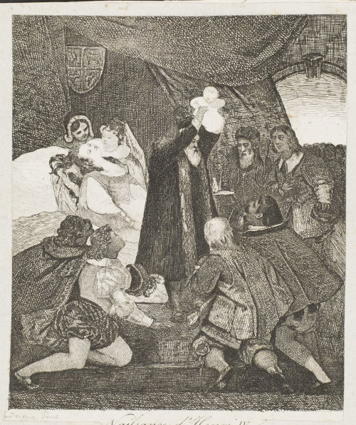 Naissance d'Henri IV / Devéria, Eugène (1805-1865)