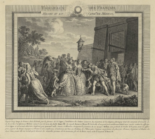 Henri IV et Catherine de Médicis / Borel, Antoine (1743-1810?)