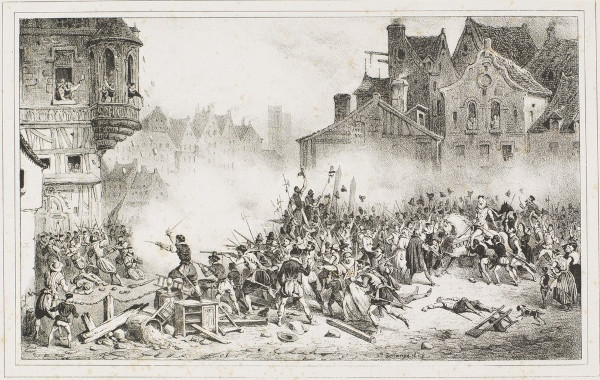 Les Barricades 12 Mai 1588 / Bellangé (dessinateur)