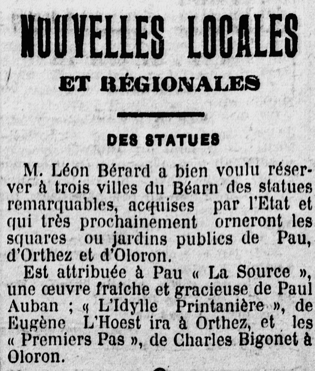 L'Indépendant des Basses-Pyrénées | 1913-01-16